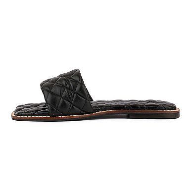Rag & Co Odalta Women's Leather Slide Sandals