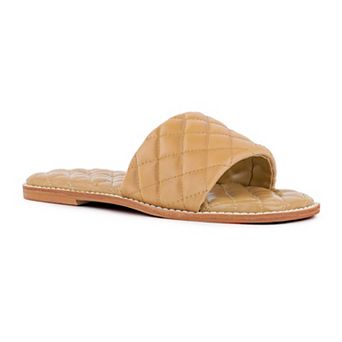 Rag & Co Odalta Women's Leather Slide Sandals