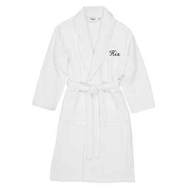 Men's Linum Home Textiles Turkish Cotton Embroidered ''His'' Terry Bathrobe