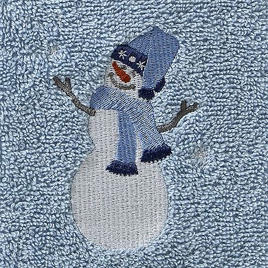 SKL Home Snowman Sled 2-piece Hand Towel Set