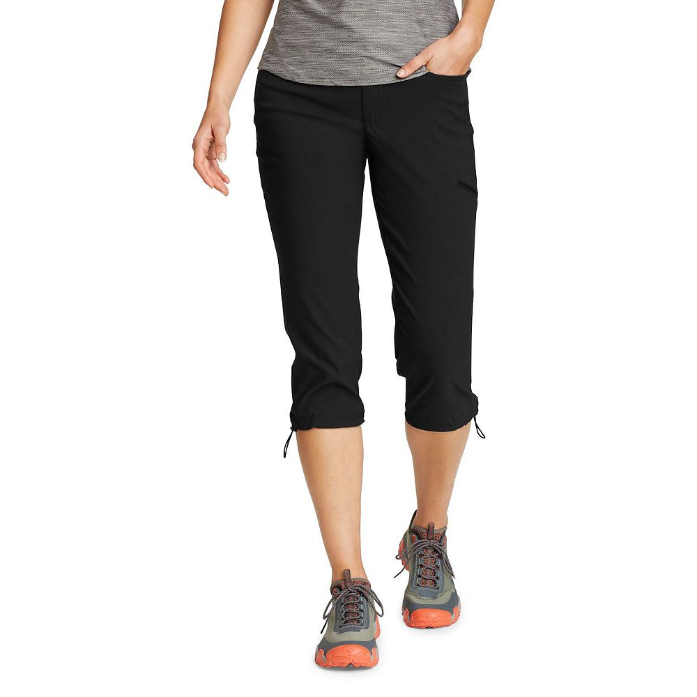 Pantalon Capri Randonnée Eddie Bauer – Femme – Taille 4 – Noir – Nylon/spandex