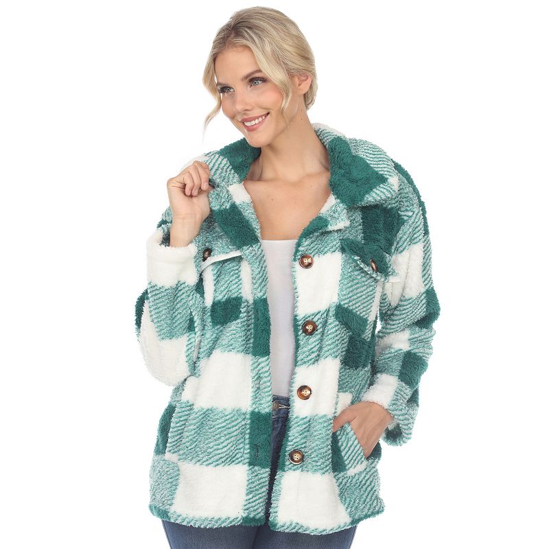 UPC 840060490409 product image for Women's White Mark Plaid Shacket, Size: XL, Green | upcitemdb.com