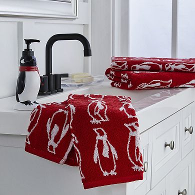 Vern Yip by SKL Home Arctic March Penguin 2-piece Hand Towel Set