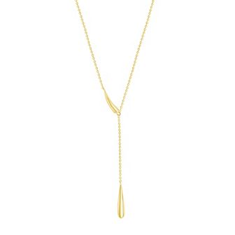 Argento Bella Sterling Silver Teardrop Lariat Necklace