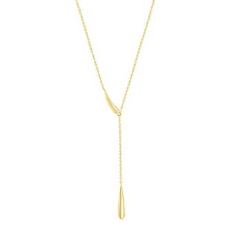 Argento Bella Sterling Silver Teardrop Lariat Necklace