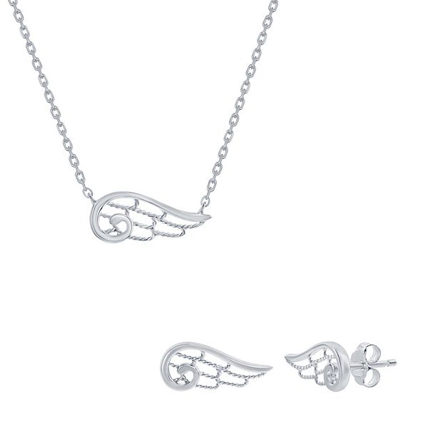 Angel wing deals necklace kohls