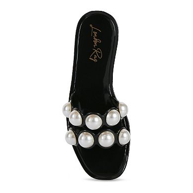 London Rag Pearla Women's Jelly Slide Sandals