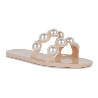 London Rag Pearla Women's Jelly Slide Sandals