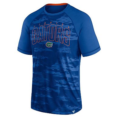 Men's Fanatics Branded Royal Florida Gators Arch Outline Raglan T-Shirt