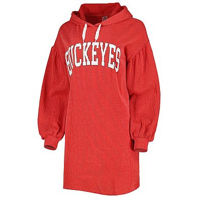 Women's Gameday Couture Scarlet Ohio State Buckeyes Game Winner Vintage Wash Tri-Blend Dress