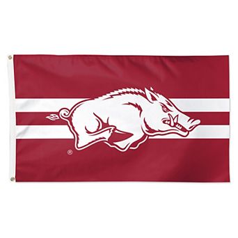 WinCraft Arkansas Razorbacks 3' x 5' Horizontal Stripe Deluxe Single-Sided Flag