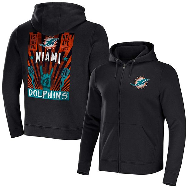 Shop NFL x Darius Rucker Collection By Fanatics Heather Gray Miami Dolphins  Domestic Full-Zip Hoodie