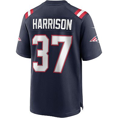 Men's Nike Rodney Harrison Navy New England Patriots Game Retired Player Jersey