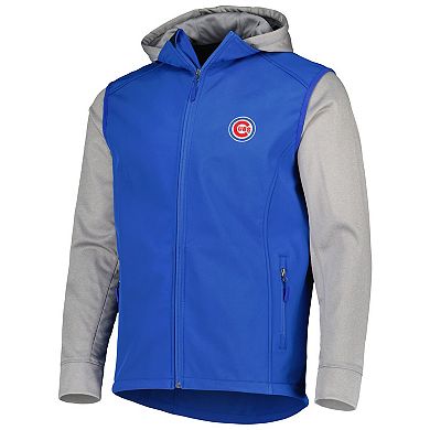 Men's Dunbrooke Royal/Heather Gray Chicago Cubs Alpha Full-Zip Jacket