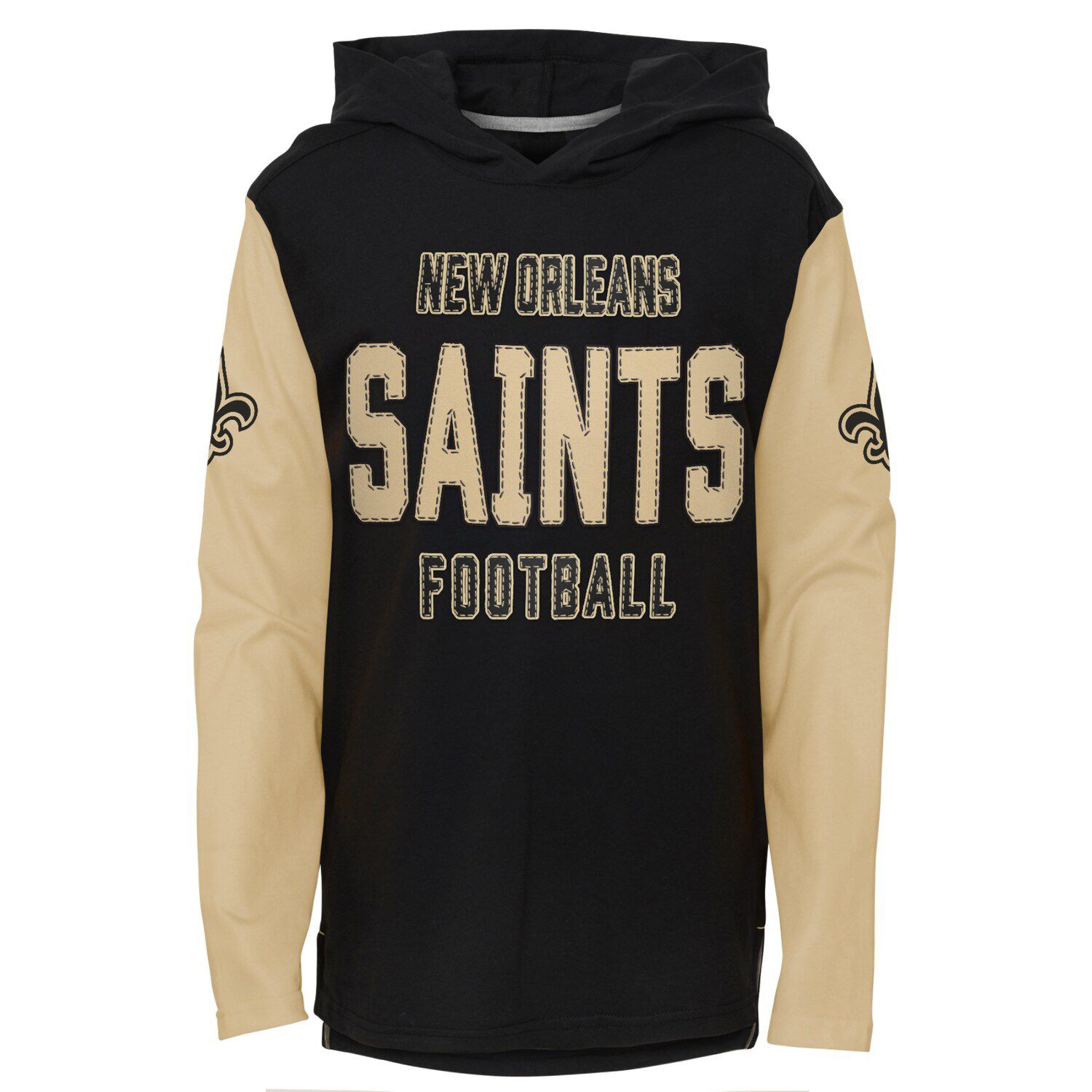 Youth Black New Orleans Saints Draft Pick Pullover Hoodie