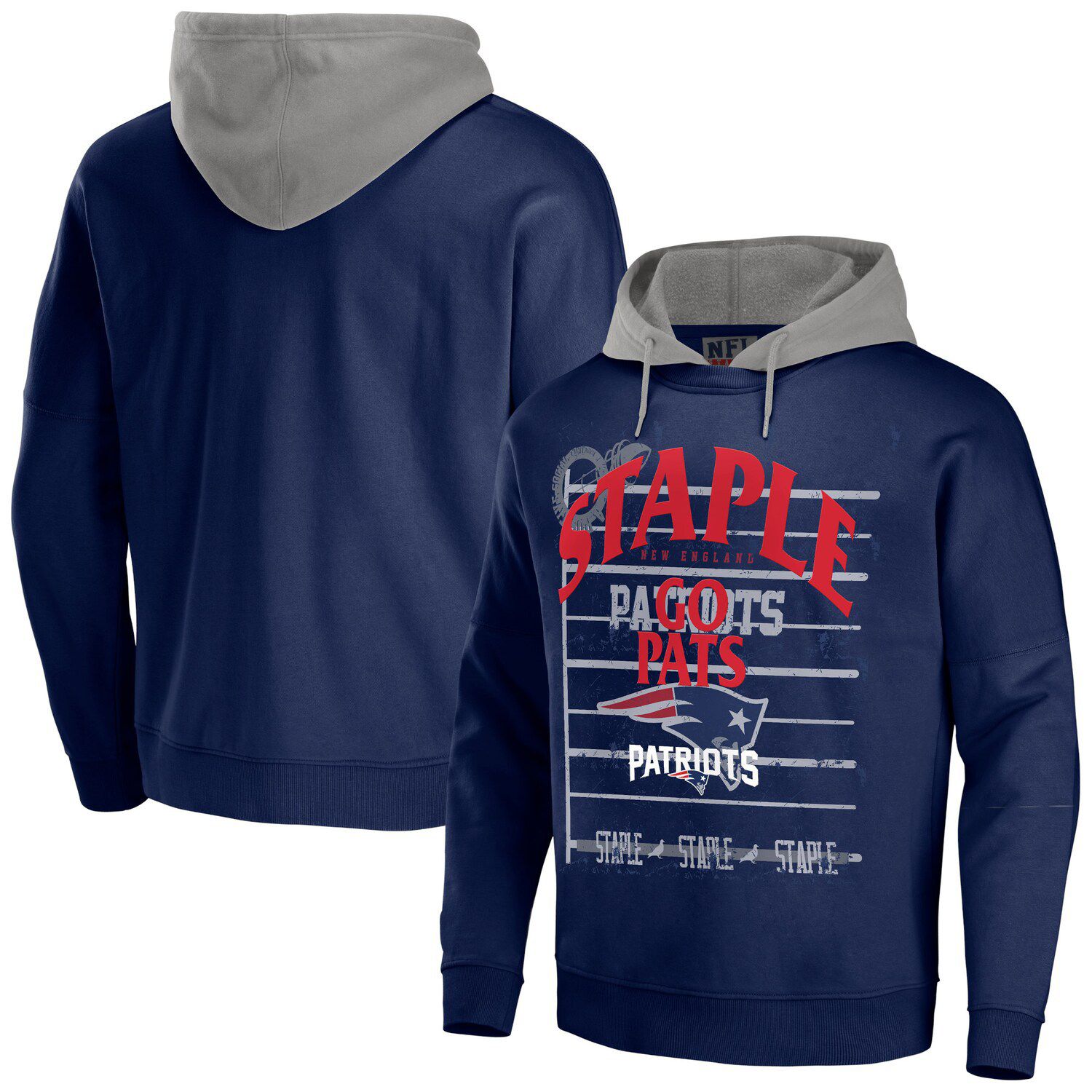 patriots throwback logo hoodie