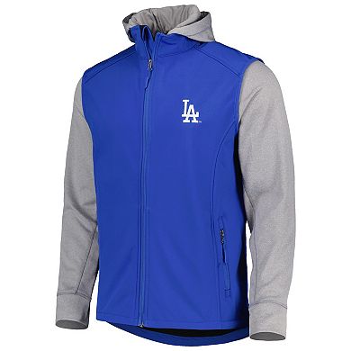 Men's Dunbrooke Royal/Heather Gray Los Angeles Dodgers Alpha Full-Zip Jacket