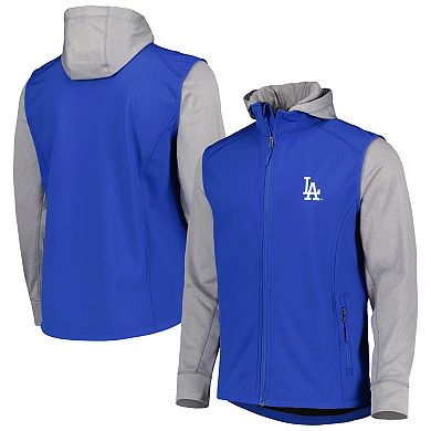 Men's Dunbrooke Royal/Heather Gray Los Angeles Dodgers Alpha Full-Zip Jacket