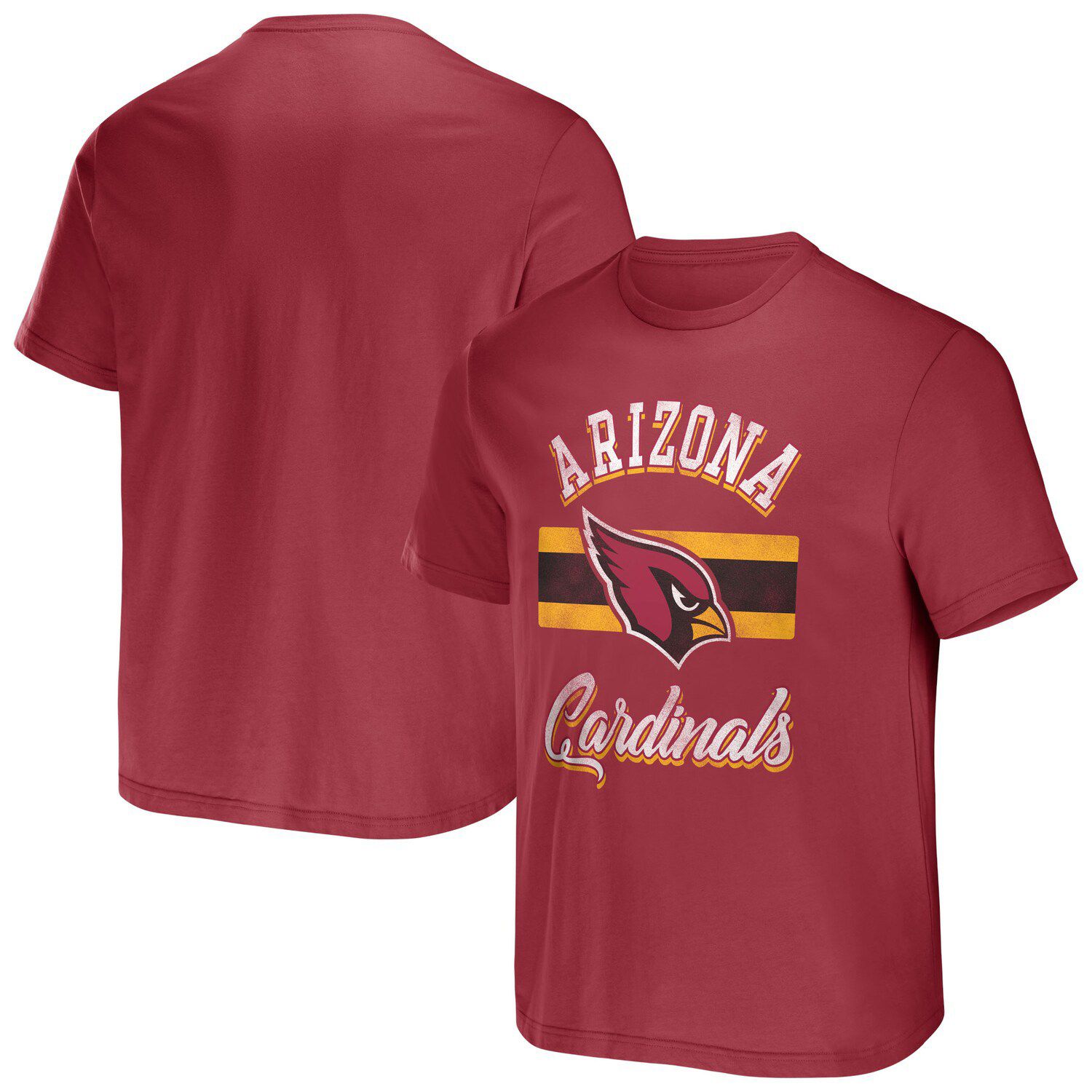 Men's New Era Cream Arizona Cardinals Sideline Chrome T-Shirt