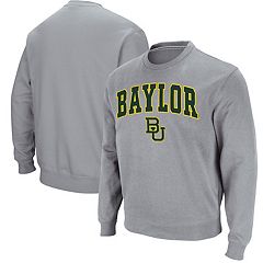 Men's Colosseum Heathered Green Baylor Bears Varsity Hoodie Tank Top