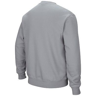 Men's Colosseum Heathered Gray Baylor Bears Arch & Logo Pullover Sweatshirt