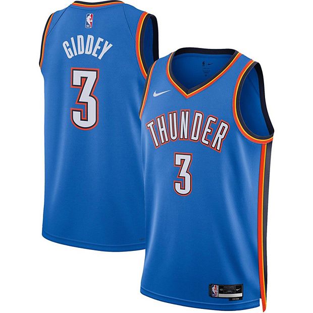 Unisex Nike Josh Giddey Blue Oklahoma City Thunder 2022/23 Swingman Jersey - Icon Edition