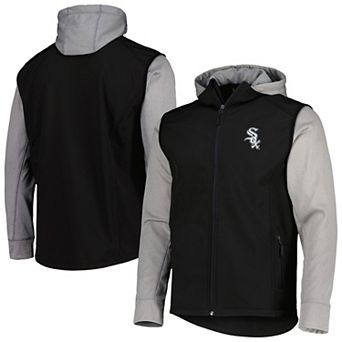 Men's Dunbrooke Black/Heather Gray Chicago White Sox Alpha Full-Zip Jacket