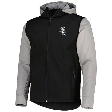 Men's Dunbrooke Black/Heather Gray Chicago White Sox Alpha Full-Zip Jacket