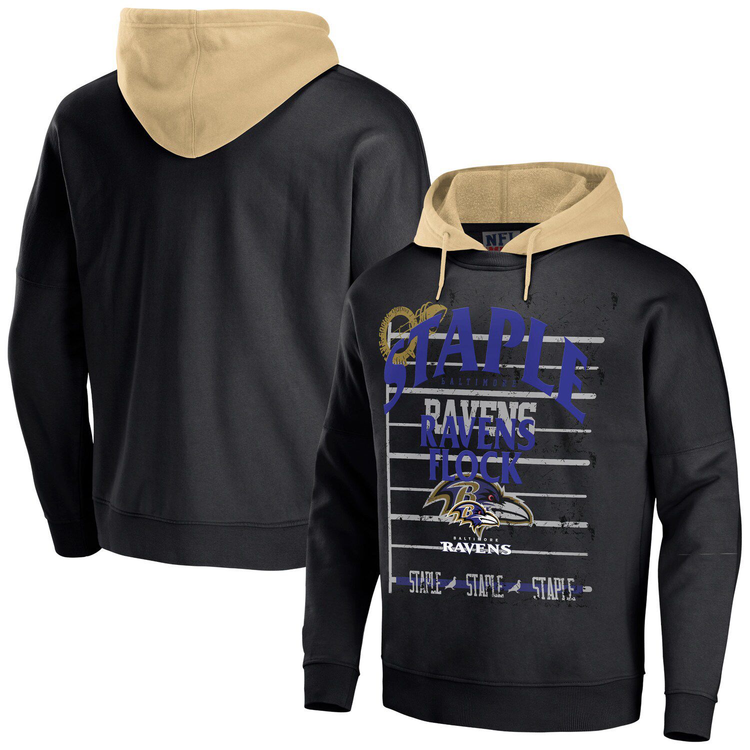 Youth Baltimore Ravens Gray Current Logo Pullover Hoodie