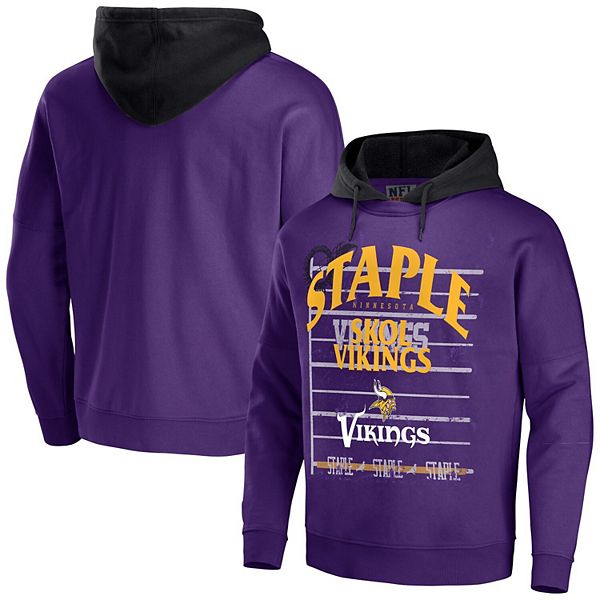 Minnesota Vikings Color Block Men's Nike NFL Pullover Hoodie.