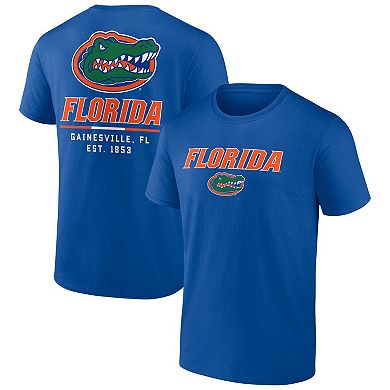 Men's Fanatics Branded Royal Florida Gators Game Day 2-Hit T-Shirt