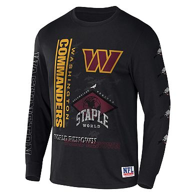 Men's NFL x Staple Black Washington Commanders World Renowned Long ...