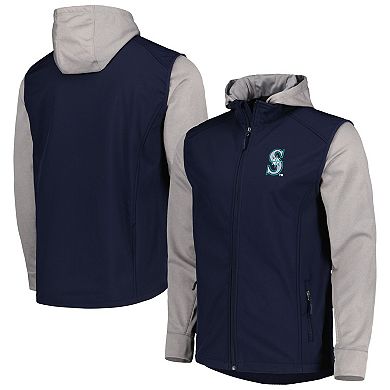 Men's Dunbrooke Navy/Heather Gray Seattle Mariners Alpha Full-Zip Jacket