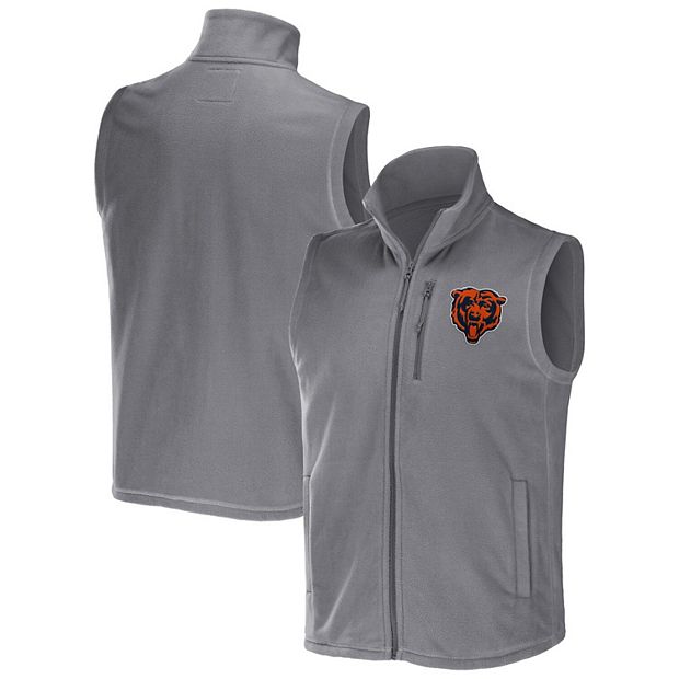 Men's NFL x Darius Rucker Collection by Fanatics Gray Chicago Bears Polar  Fleece Full-Zip Vest