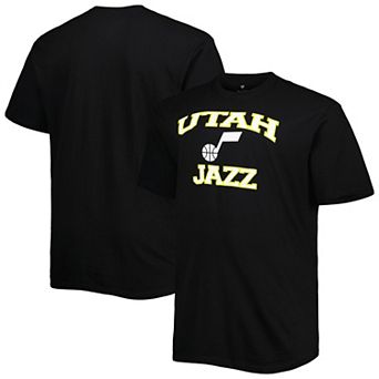 Men's Black Utah Jazz Big & Tall Heart & Soul T-Shirt