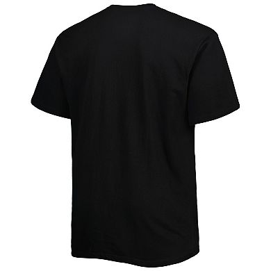Men's Black Utah Jazz Big & Tall Heart & Soul T-Shirt