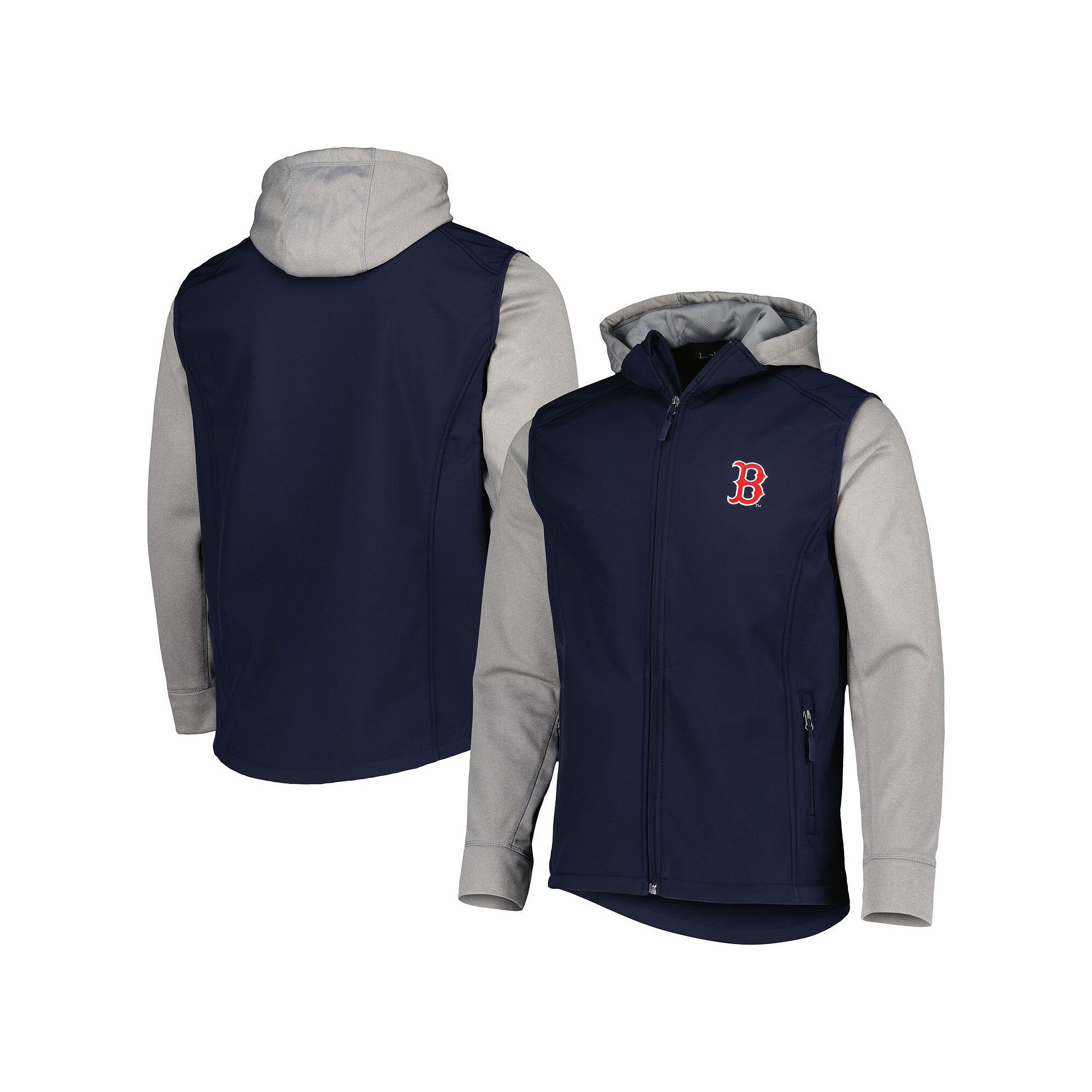 Mens Dunbrooke Navy/Heather Gray Boston Red Sox Alpha Full-Zip Jacket, Siz
