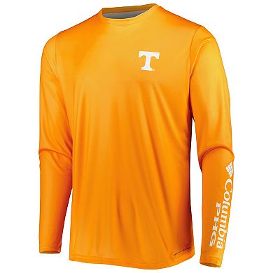 Men's Columbia Tennessee Orange Tennessee Volunteers Terminal Shot Omni-Shade Omni-Wick Long Sleeve T-Shirt