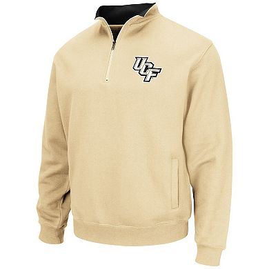 Men's Colosseum Gold UCF Knights Tortugas Quarter-Zip Sweatshirt