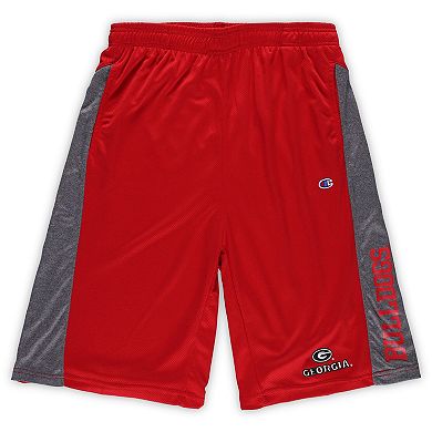 Men's Red Georgia Bulldogs Big & Tall Textured Shorts
