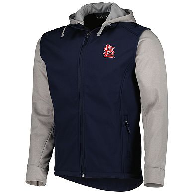 Men's Dunbrooke Navy/Heather Gray St. Louis Cardinals Alpha Full-Zip Jacket