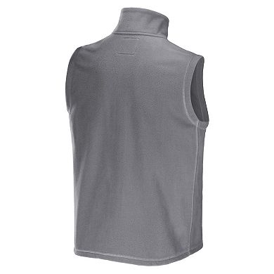 Men's NFL x Darius Rucker Collection by Fanatics Gray Los Angeles Rams Polar Fleece Full-Zip Vest