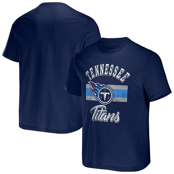 Men's NFL x Darius Rucker Collection by Fanatics White Tennessee Titans  Football Striped T-Shirt