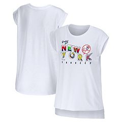 New York Yankees Fanatics Signature Women's Super Soft Boxy Short Sleeve  Cropped T-Shirt - Navy