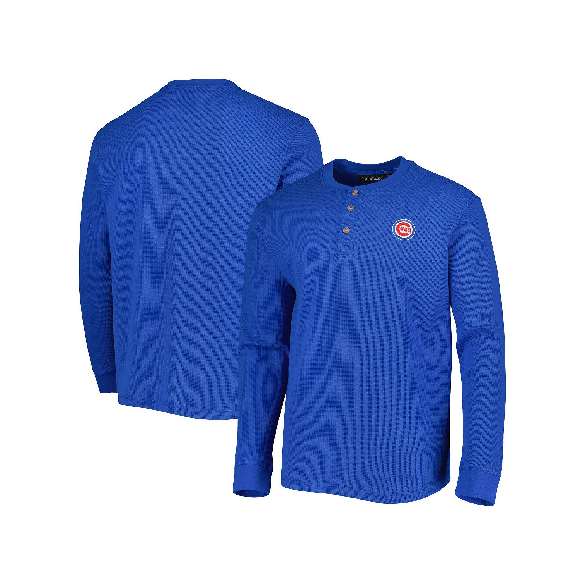 Mens Dunbrooke Chicago Cubs Royal Maverick Long Sleeve T-Shirt, Size: Smal
