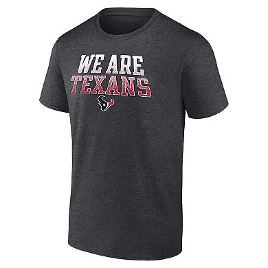 Men's Fanatics Branded Charcoal Houston Texans Big & Tall We Are Texans Statement T-Shirt
