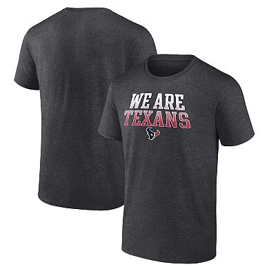 Men's Fanatics Branded Charcoal Houston Texans Big & Tall We Are Texans Statement T-Shirt