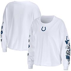 Indianapolis Colts G-III Sports by Carl Banks Women's Top Pick Long Sleeve  Raglan T-Shirt - White