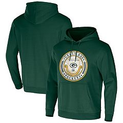 New Era Camo Green Bay Packers Raglan Full-zip Hoodie