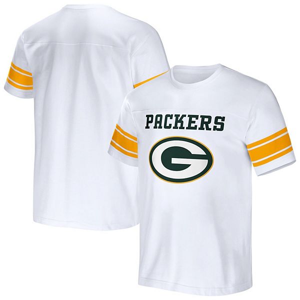 Men's NFL x Darius Rucker Collection by Fanatics White Green Bay Packers  Football Striped T-Shirt